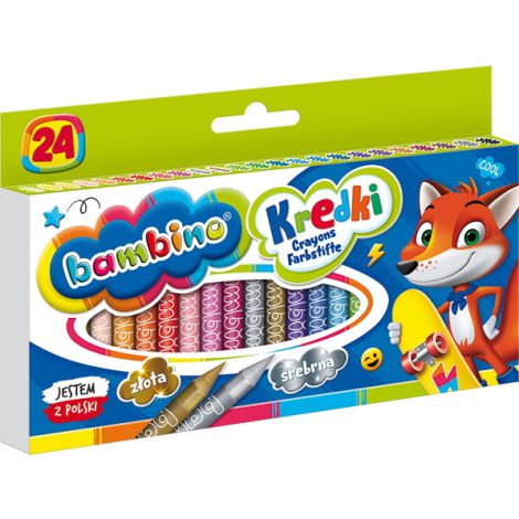 Kredki świecowe Bambino, 24 kolorów - 5