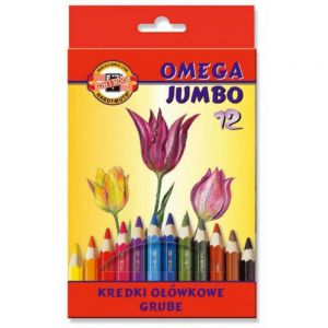 Kredki Koh-i-Noor Omega Jumbo, 12 kolorów