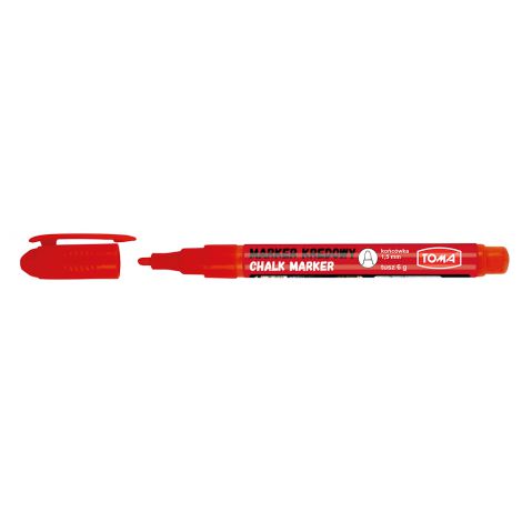Marker kredowy do tablic Toma TO-293 1.5mm, Czerwony