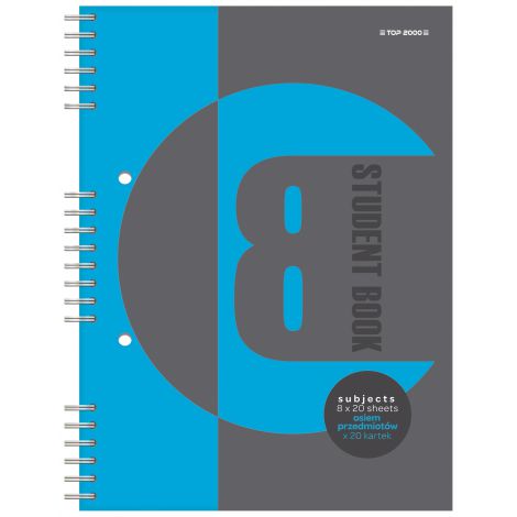 Kołozeszyt Top 2000 Student Book B5/160K Kratka - 2