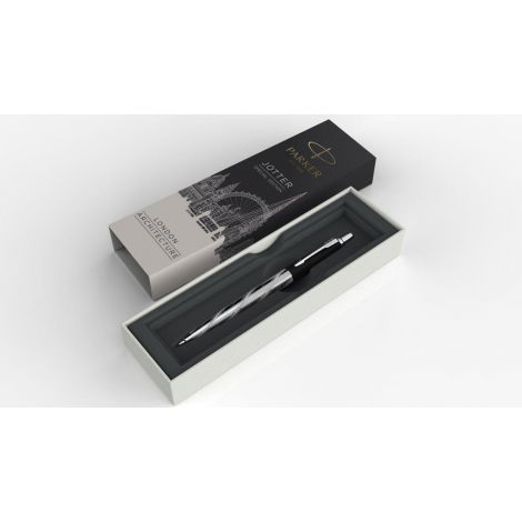 Długopis Automatyczny Parker Jotter CT BP GB Czarno-srebrny - 2