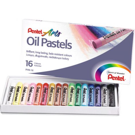 Pastele olejne Pentel, 16 kolorów