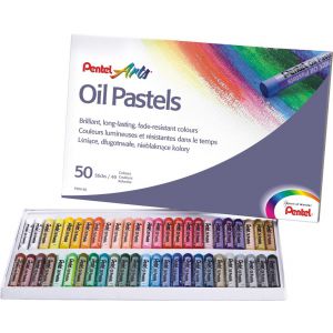 Pastele olejne Pentel, 50 kolorów