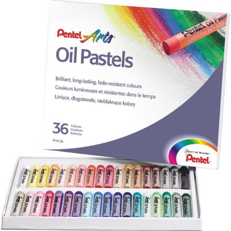 Pastele olejne Pentel,  36 kolorów