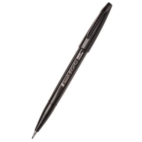 Pisak pędzelkowy Pentel Brush Sign Pen do kaligrafii, Czarny