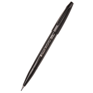 Pisak pędzelkowy Pentel Brush Sign Pen do kaligrafii, Czarny
