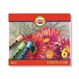 Pastele suche Koh-i-Noor Toison D'or 8511, 6 kolorów