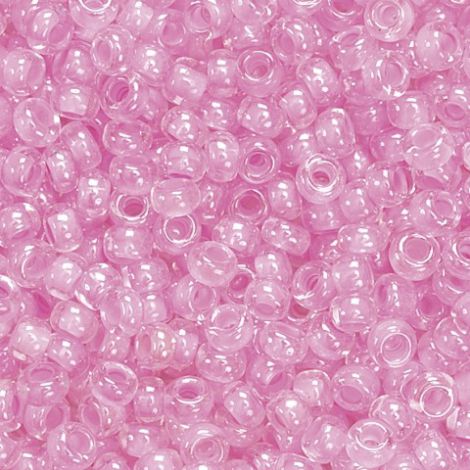 Koraliki szklane Knorr Prandell 2.5mm, Różowe transparentne