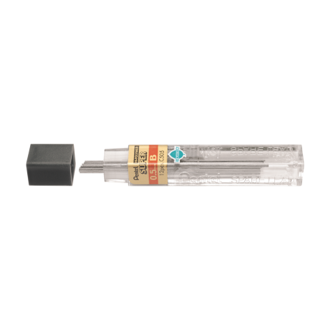 Grafity do ołówków automatycznych Pentel 0.5mm, B, 12szt