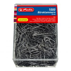 Spinacze Herlitz metalowe 32mm, 1000szt