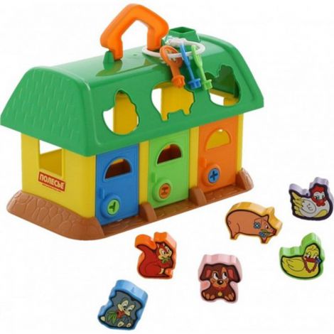 Domek dla zwierząt sorter z klockami Wader - 2