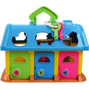 Domek dla zwierząt sorter z klockami Wader