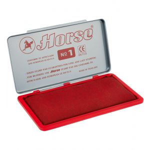 Poduszka do stempli Horse nr1 150x74mm, Czerwona