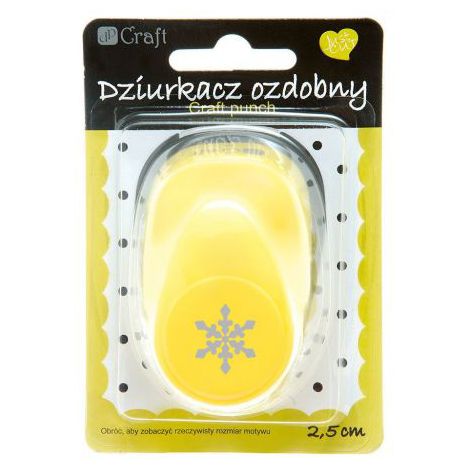 Dziurkacz ozdobny dpCraft 2,5cm Śnieżynka