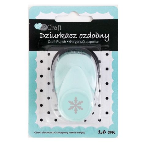Dziurkacz ozdobny dpCraft 1,6cm Śnieżynka