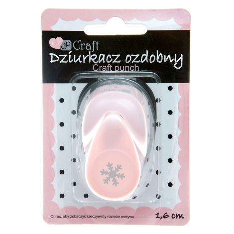 Dziurkacz ozdobny dpCraft 1,6cm Śnieżynka