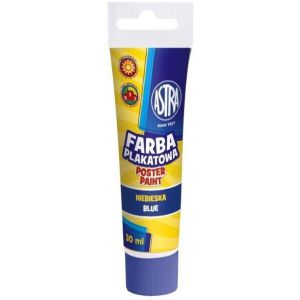 Farba plakatowa Astra, 30ml, niebieska