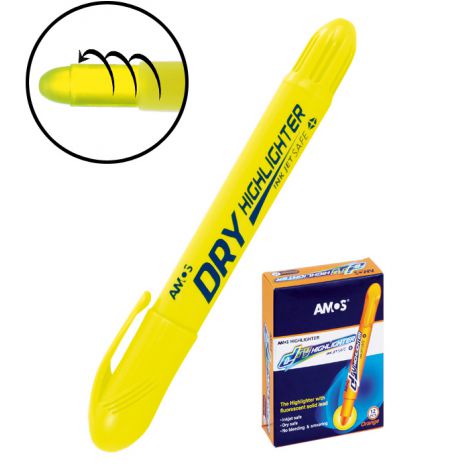 Zakreślacz Amos Dry, Żółty