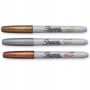 Markery permanentne Sharpie Fine, 3 kolory Metaliczne - 3