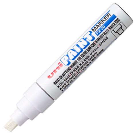 Marker olejowy Uni PX-30, Biały