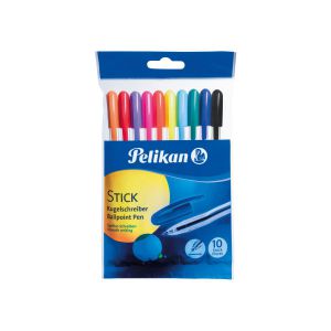 Długopisy Pelikan Stick, 10 kolorów