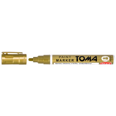 Marker olejowy Toma 440 gruby 2.5mm, Złoty - 2
