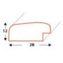 Ramka drewniana Icar DRL W Srebrna, 30x40cm - 4