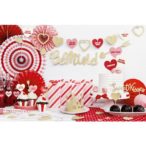 Rozety dekoracyjne Sweet Love, mix wzorów, 3 sztuki - 4