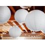 Lampion papierowy, biały, 25cm - 4