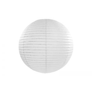 Lampion papierowy, biały, 25cm