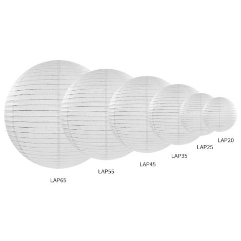 Lampion papierowy, biały, 45cm - 2