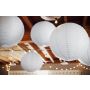 Lampion papierowy, biały, 45cm - 4