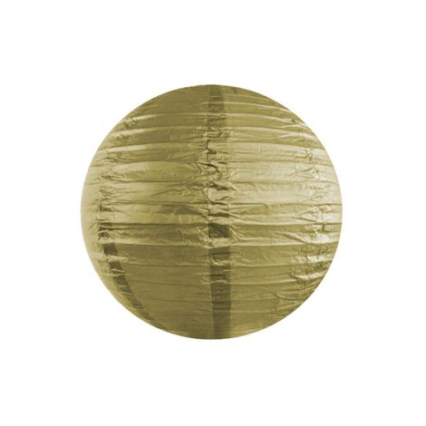 Lampion papierowy, złoty, 25cm