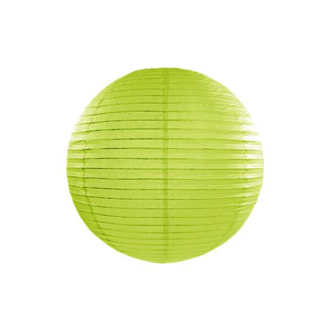 Lampion papierowy, zielone jabłuszko, 35cm