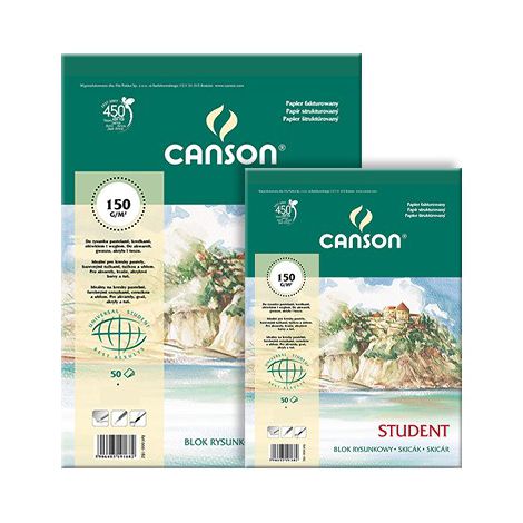 Blok rysunkowy Canson Student A4/50/150g - 2