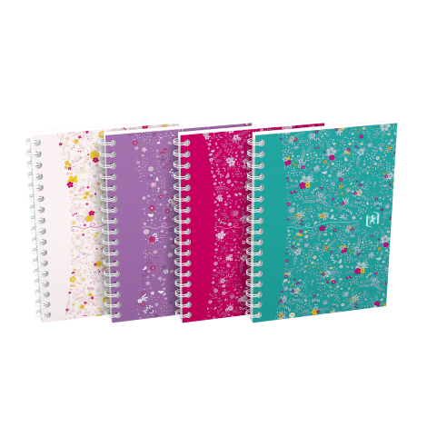 Kołozeszyt Oxford Floral A6/50 kratka