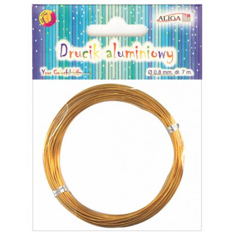 Drucik aluminiowy Aliga Złoty 1.2mm x 5m