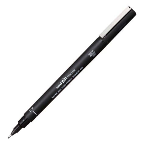 Cienkopis kreślarski Uni Pin-200, 0.7mm, czarny