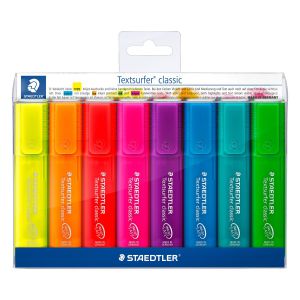 Zakreślacze Staedtler Textsurfer Classic, 8 kolorów