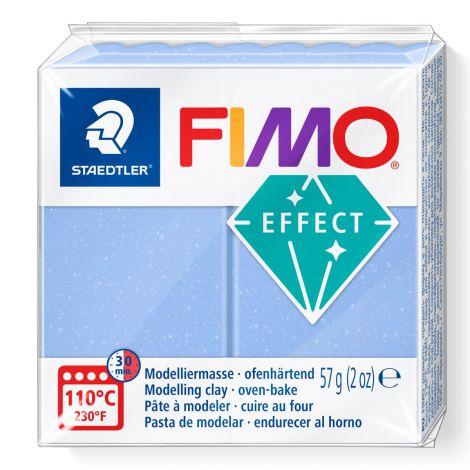 Kostka FIMO effect 57g, niebieski, transp-perłowy, masa termoutwardzalna