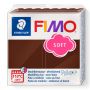 Kostka FIMO soft 57g, czekoladowy, masa termoutwardzalna - 2