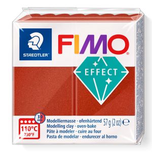 Kostka FIMO effect 57g, miedziany metaliczny, masa termoutwardzalna