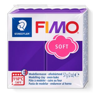Kostka FIMO soft 57g, fiołkowy, masa termoutwardzalna