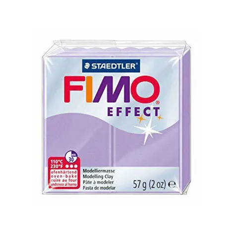 Kostka FIMO effect 57g, liliowy pastelowy, masa termoutwardzalna