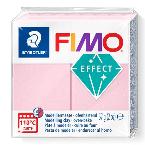 Kostka FIMO effect 57g, różowy kryształowy, masa termoutwardzalna