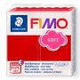 Kostka FIMO soft 57g, czerwień świąteczna, masa termoutwardzalna - 2
