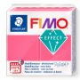 Kostka FIMO effect 57g, czerwony przeźroczysty, masa termoutwardzalna - 2