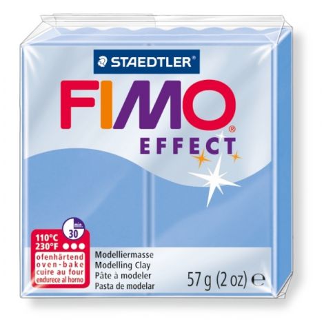 Kostka FIMO effect 57g, niebieski metaliczny, masa termoutwardzalna