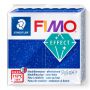 Kostka FIMO effect 57g, niebieski brokatowy, masa termoutwardzalna - 2