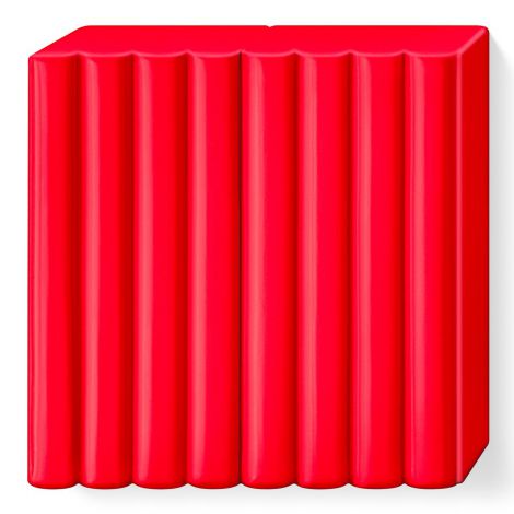 Kostka FIMO soft 57g, czerwony, masa termoutwardzalna - 2